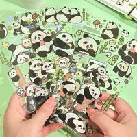 1 Pieza Dibujos Animados Panda Clase Aprendiendo Pvc Lindo Pastoral Pegatinas main image 3