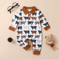 Cute Cattle Cotton Boys Clothing Sets sku image 10