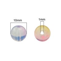 30St Durchmesser 10mm Loch 1~1.9mm Glas Ball Perlen main image 2
