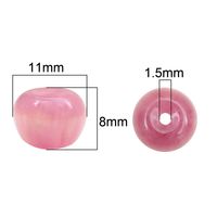10 Pieces 11 * 8mm Hole 1~1.9mm Resin Apple Beads main image 2