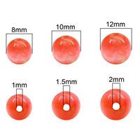 1 Set Diameter 10mm Diameter 8mm Hole 1~1.9mm Resin Ball Beads main image 2