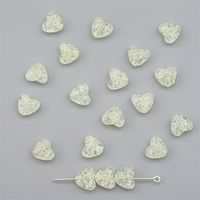 1 Set 10 * 9mm Hole 2~2.9mm Arylic Heart Shape Beads sku image 8
