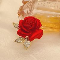 Lady Flower Artificial Gemstones Alloy Stoving Varnish Women's Corsage main image 2