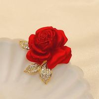 Lady Flower Artificial Gemstones Alloy Stoving Varnish Women's Corsage main image 1