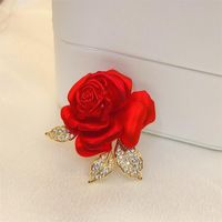 Lady Flower Artificial Gemstones Alloy Stoving Varnish Women's Corsage main image 3