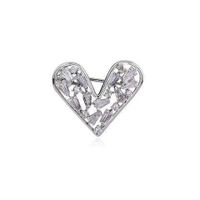 Romantic Heart Shape Alloy Rhinestone Unisex Corsage main image 4