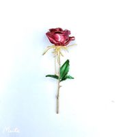Romantic Rose Artificial Gemstones Alloy Unisex Corsage sku image 4