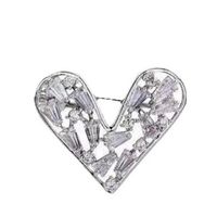 Romantic Heart Shape Alloy Rhinestone Unisex Corsage main image 3