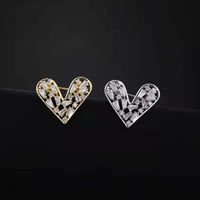 Romantic Heart Shape Alloy Rhinestone Unisex Corsage main image 1