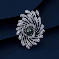 Elegant Flower Artificial Gemstones Alloy Unisex Corsage sku image 4