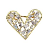 Romantic Heart Shape Alloy Rhinestone Unisex Corsage main image 2