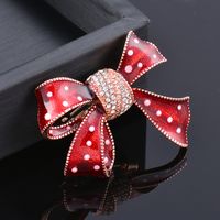 Sweet Bow Knot Artificial Gemstones Alloy Women's Corsage main image 5