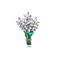 Elegant Pastoral Flower Artificial Gemstones Alloy Women's Corsage sku image 1