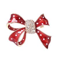 Sweet Bow Knot Artificial Gemstones Alloy Women's Corsage main image 3