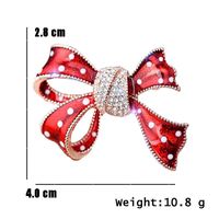 Sweet Bow Knot Artificial Gemstones Alloy Women's Corsage main image 2