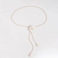 Elegant Flower Plastic Pearl Women's Chain Belts main image 5