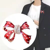 Sweet Bow Knot Artificial Gemstones Alloy Women's Corsage main image 1