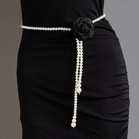 Elegant Flower Plastic Pearl Women's Chain Belts main image 3