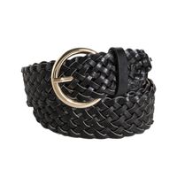 Simple Style Geometric Pu Leather Alloy Plating Women's Leather Belts main image 5
