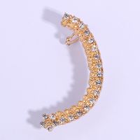 1 Piece Ig Style Simple Style Geometric Plating Inlay Alloy Rhinestones 14k Gold Plated Ear Cuffs main image 4