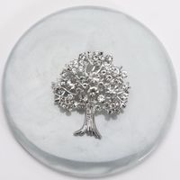 Pastoral Tree Artificial Gemstones Alloy Unisex Corsage sku image 3