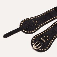 Cowboy Style Geometric Pu Leather Rivet Women's Leather Belts sku image 1