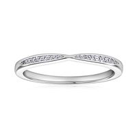 Einfacher Stil Geometrisch Sterling Silber Gra Überzug Inlay Moissanit Ringe main image 2