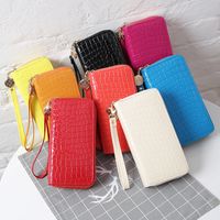 Women's Solid Color Pu Leather Side Zipper Wallets main image 6