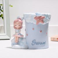 Simple Style Cartoon Character Letter Star Synthetic Resin Pen Holder sku image 7