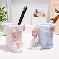 Simple Style Cartoon Character Letter Star Synthetic Resin Pen Holder main image 2