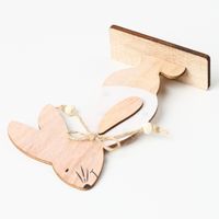 Simple Style Rabbit Heart Shape Wood Ornaments main image 5