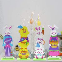 Style Simple Lapin Lettre Bois Ornements main image 4