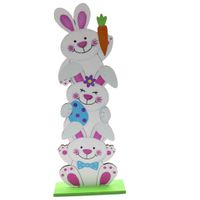 Style Simple Lapin Lettre Bois Ornements sku image 1