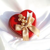 Herzform Bogenknoten Weißblech Hochzeit Bankett Zubehör Für Geschenkverpackungen main image 2