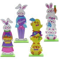 Style Simple Lapin Lettre Bois Ornements main image 5
