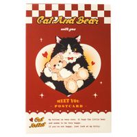 Cute Letter Cat White Cardboard School Daily Card main image 3