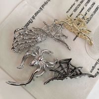 Women's Ig Style Spider Spider Web Skull Claw Alloy Plating Hair Claws main image 1