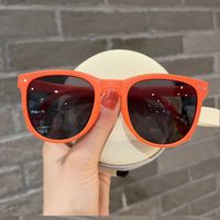 Ig Style Solid Color Pc Oval Frame Full Frame Kids Sunglasses sku image 14