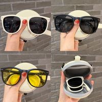 Ig Style Solid Color Pc Oval Frame Full Frame Kids Sunglasses main image 3