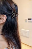 Women's Elegant Retro Bow Knot Plastic Inlay Rhinestones Hair Claws main image 3