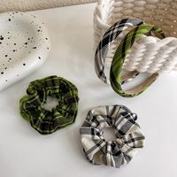 Women's Simple Style Plaid Cloth Hair Band Hair Tie main image 2