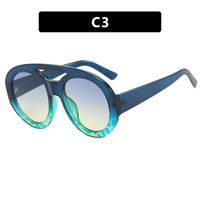 Fashion Geometric Ac Round Frame Full Frame Women's Sunglasses sku image 3