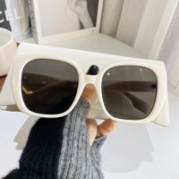 Exaggerated Streetwear Solid Color Resin Square Full Frame Women's Sunglasses sku image 2