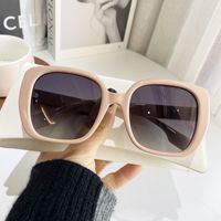 Exaggerated Streetwear Solid Color Resin Square Full Frame Women's Sunglasses main image 2