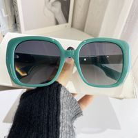 Exaggerated Streetwear Solid Color Resin Square Full Frame Women's Sunglasses sku image 4