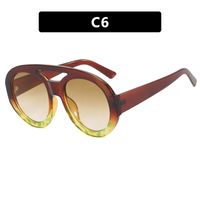 Fashion Geometric Ac Round Frame Full Frame Women's Sunglasses sku image 6