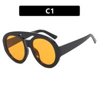 Fashion Geometric Ac Round Frame Full Frame Women's Sunglasses sku image 1