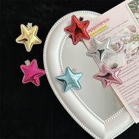 Women's Simple Style Pentagram Pu Leather Hair Clip main image 5