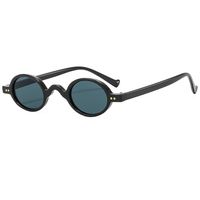 Funny Simple Style Color Block Ac Oval Frame Full Frame Men's Sunglasses sku image 12