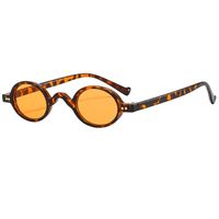 Funny Simple Style Color Block Ac Oval Frame Full Frame Men's Sunglasses sku image 7